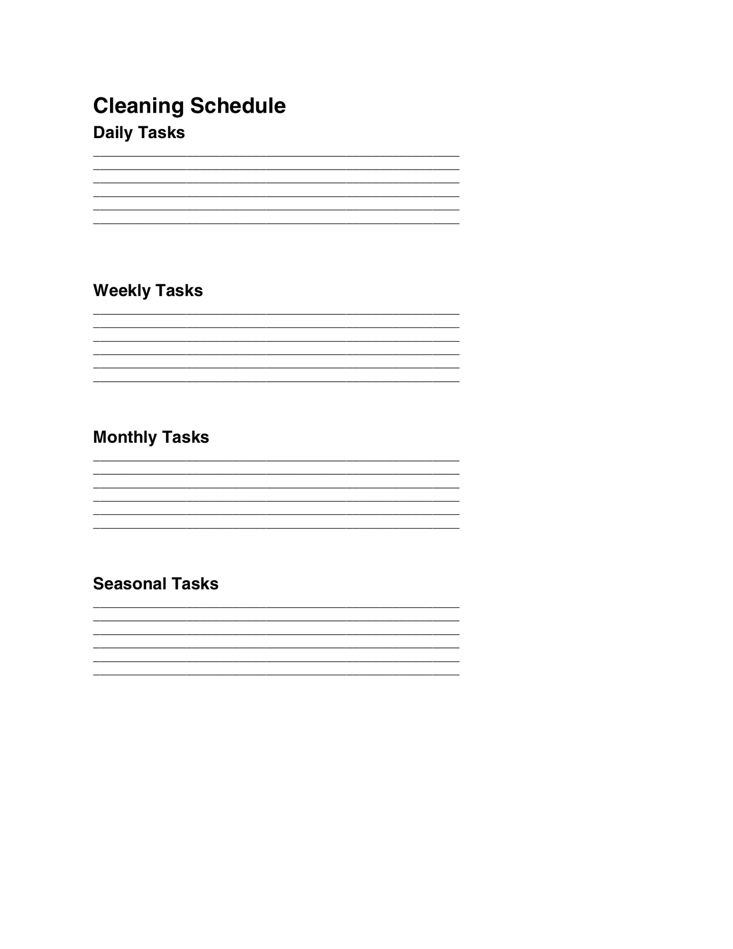 A Yearly Planner